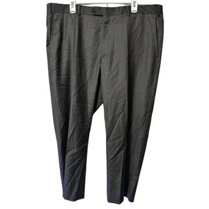 Santorelli Loro Piana Modern Fit Gray Dress Pants Mens Size 42 Wool Slacks